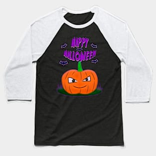 Happy Halloween Pumpkin Baseball T-Shirt